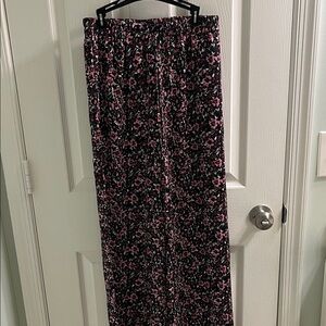 Miami Black and Pink Floral Pants